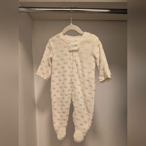 🌸 3 For 15$ - 6 Months - Cozy Cream Baby Fleece Piece
